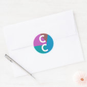 CC Logo Ronde Sticker (Envelop)