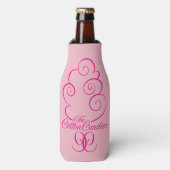 CC Logo Roze op Roze Flesjeskoeler (Fles Voorkant)