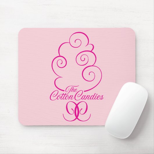 CC Logo Roze op Roze Muismat (Met muis)