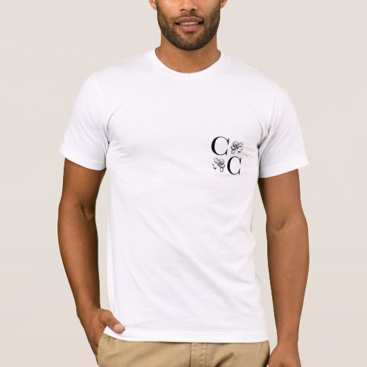 CC Mannelijk Patroon Terug 1 T-shirt (Voorkant)