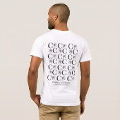 CC Mannelijk Patroon Terug 1 T-shirt (Achterkant volledig)
