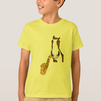 CC- Paarden die een Sax-Shirt afspelen T-shirt