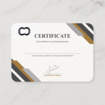 CC Productions merkkitcertificaat