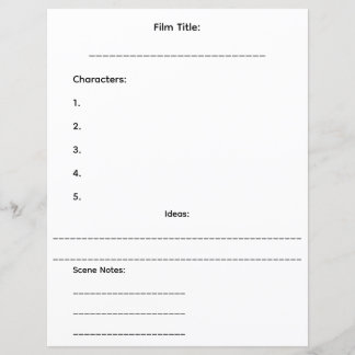 CC Productions Mini Storyboardblad