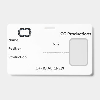 CC Productions Staf Badge