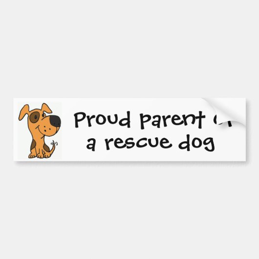 CC- Proud-ouder van een noodhond-bumper sticker (Voorkant)