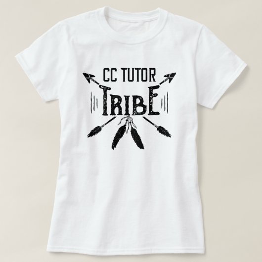 CC Tutor Tribe Shirt, CC Community Homeschool T-shirt (Design voorkant)