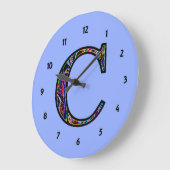 Cc verlicht monogram grote klok (Hoek)