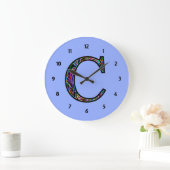 Cc verlicht monogram grote klok (Huis)