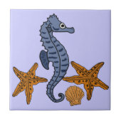 CC- Zee Horse and Star Fish Tile Tegeltje (Voorkant)