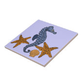 CC- Zee Horse and Star Fish Tile Tegeltje (Zijkant)