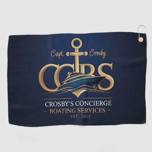 CCBS Merch. nautische golfhanddoek (Horizontaal)