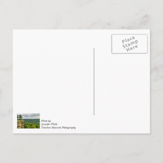 CCC Overlook Petit Jean Briefkaart (Achterkant)