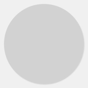CCCCCC Light Grey Solid Color Background Ronde Sticker