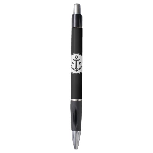 CCClassy-anker met initialen | Nautische geschenke Pen (Voorkant Verticaal)
