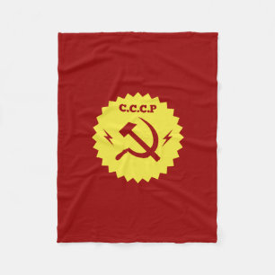 CCCP communist Badge Design Fleece Deken