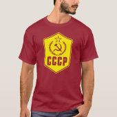 CCCP Communist Emblem Mannen Shirt (Voorkant)