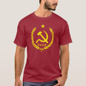 CCCP communist Hammer en Sickle Badge T-shirt (Voorkant)