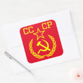 CCCP Communistische Sport Square Stickers (Envelop)