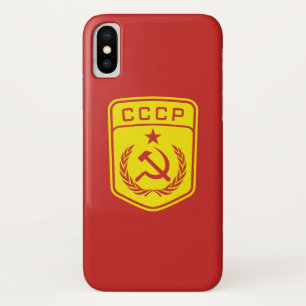 CCCP Emblem Communist Hoesje, Apple iPhone X Case-Mate iPhone Case