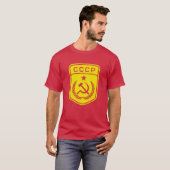 CCCP Emblem Communist Mannen T-Shirt (Voorkant volledig)