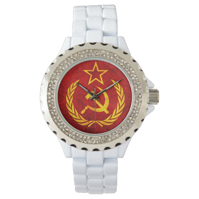 CCCP flag Horloge (Voorkant)