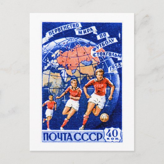 CCCP-Football Briefkaart (Voorkant)