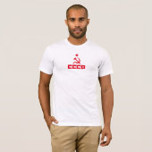 cccp hamer en sikkel - Bella Canvas T-Shirt (Voorkant volledig)