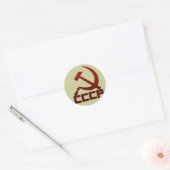 CCCP Hamer & Sikkel Ronde Sticker (Envelop)