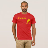 CCCP Hammer en Sickle Lenin Retro T Shirt (Voorkant volledig)
