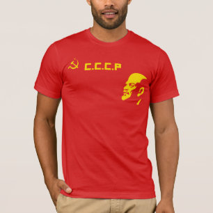 CCCP Hammer en Sickle Lenin Retro T Shirt