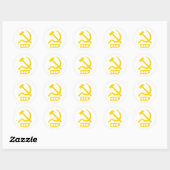 CCCP Hammer en Sickle Ronde Sticker (Vel)