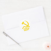 CCCP Hammer en Sickle Ronde Sticker (Envelop)