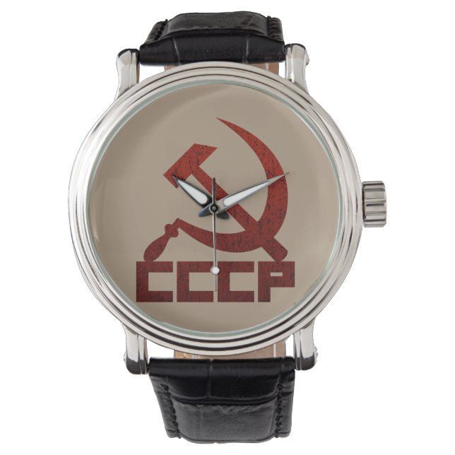 CCCP Hammer & Sickle Horloge (Voorkant)