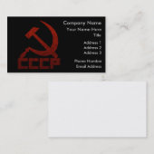 CCCP Hammer & Sickle Visitekaartje (Voorkant / Achterkant)