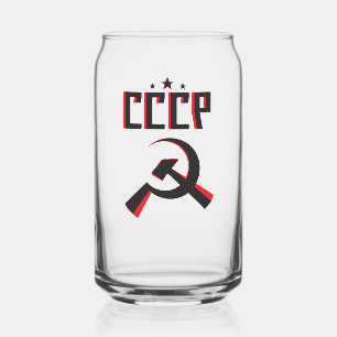 CCCP Kan-skiën Blikvorm Glas
