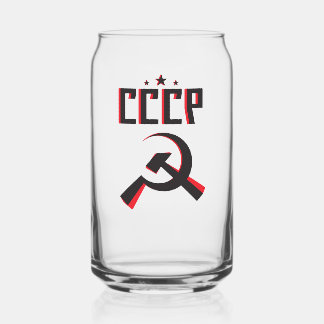 CCCP Kan-skiën Blikvorm Glas