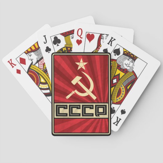 CCCP Klassieke Speelkaarten 2 (Achterkant)