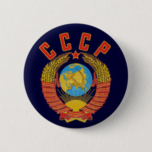 CCCP-knop Sovjetjets Ronde Button 5,7 Cm