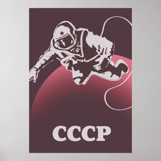 CCCP Kosmonaut Poster (Voorkant)