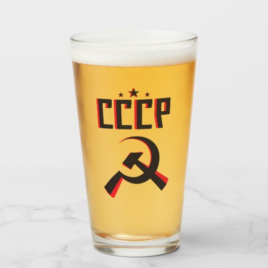 CCCP Pint-ski Glas (Voorkant gevuld)