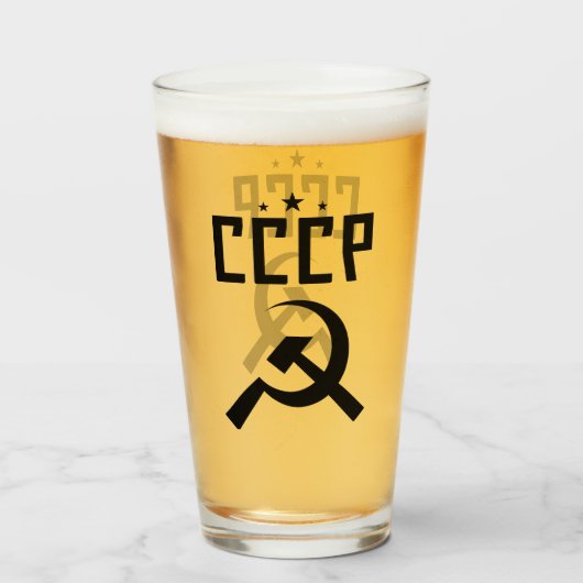 CCCP Pint-ski Glas (Voorkant gevuld)