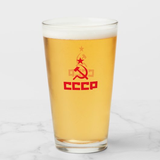 CCCP Pint-ski Glas (Voorkant gevuld)