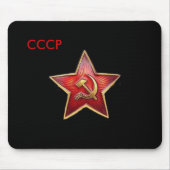 CCCP Red Star Mousepad Muismat (Voorkant)