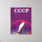 CCCP-reisposter voor de Sovjetruimte Canvas Afdruk (Voorkant)