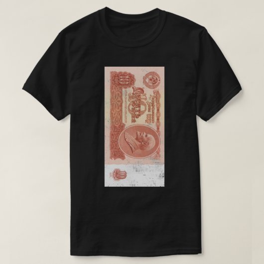 CCCP Roebel Lenin Sovjet Geld USSR T-shirt (Design voorkant)