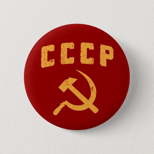 cccp  russische ussr hammer en sikkel ronde button 5,7 cm (Voorkant)