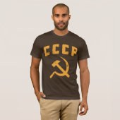 cccp russische ussr hammer en sikkel t-shirt (Voorkant volledig)