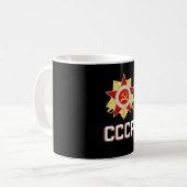 CCCP Sovjet Propaganda Russische communistische st Koffiemok (Voorkant links)