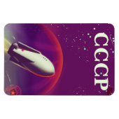 CCCP Sovjet ruimte race reisposter Magneet (Horizontaal)